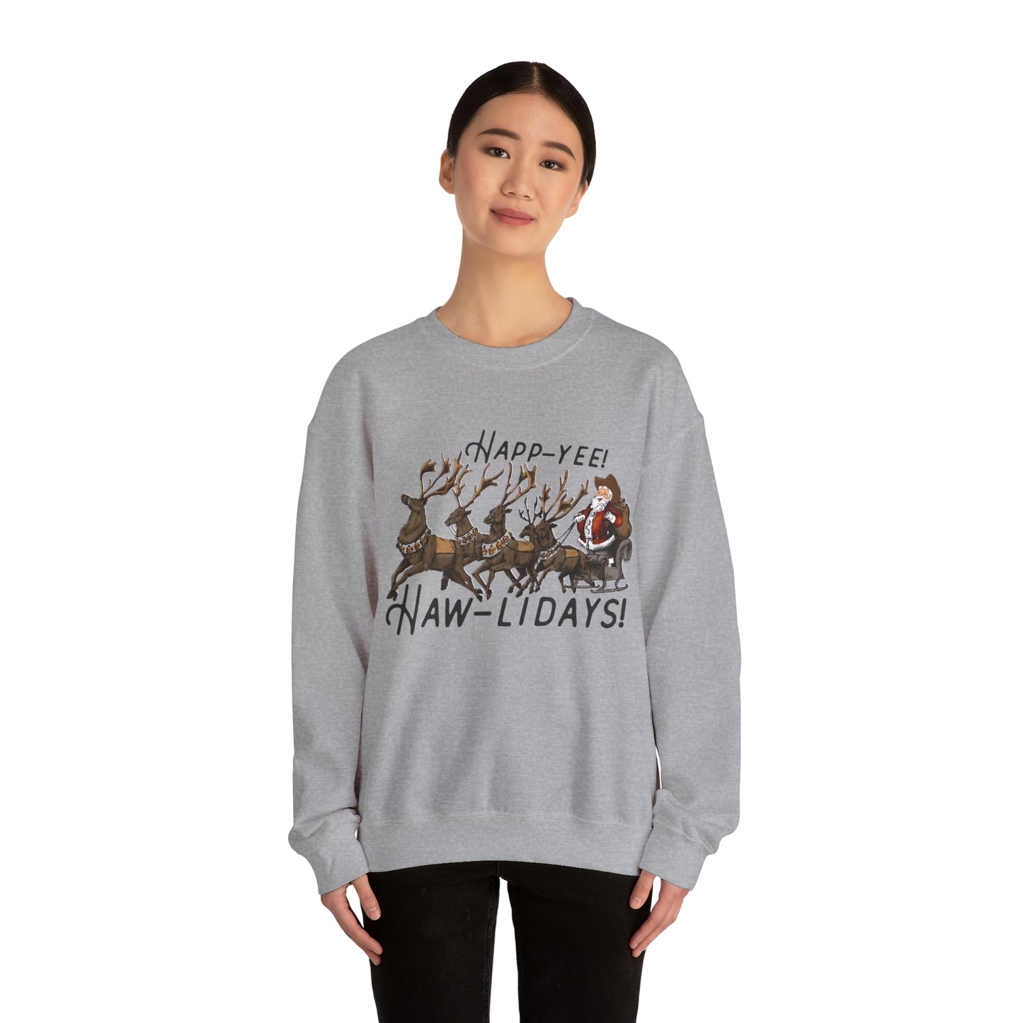 happy hawlidays! Unisex Heavy Blend™ Crewneck Sweatshirt