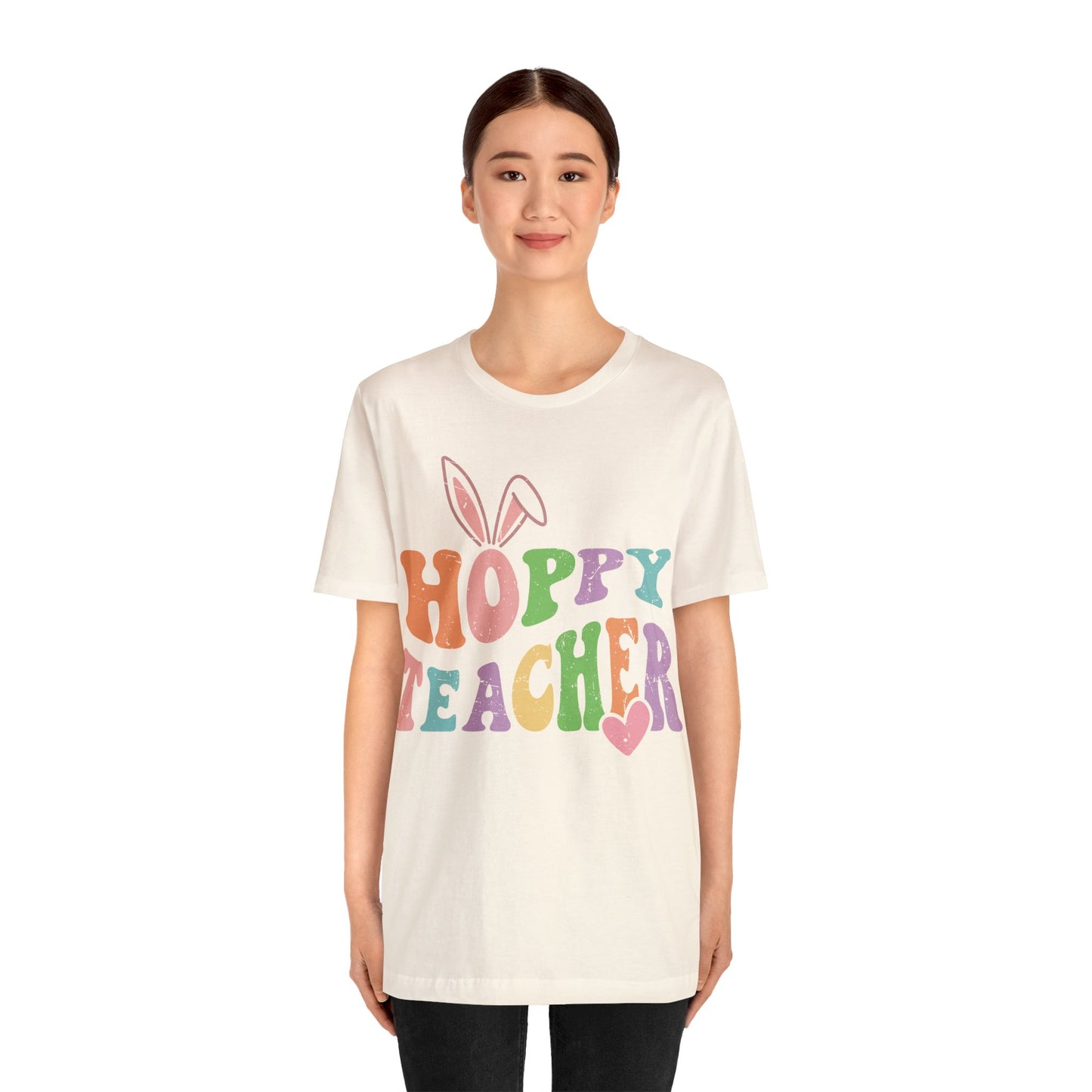 HOPPY TEACHER Unisex Jersey Short Sleeve Tee