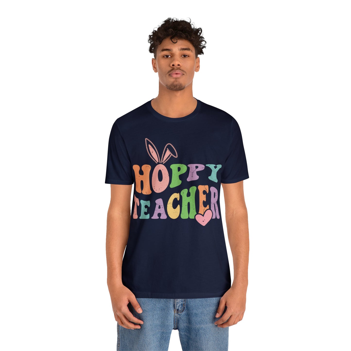 HOPPY TEACHER Unisex Jersey Short Sleeve Tee