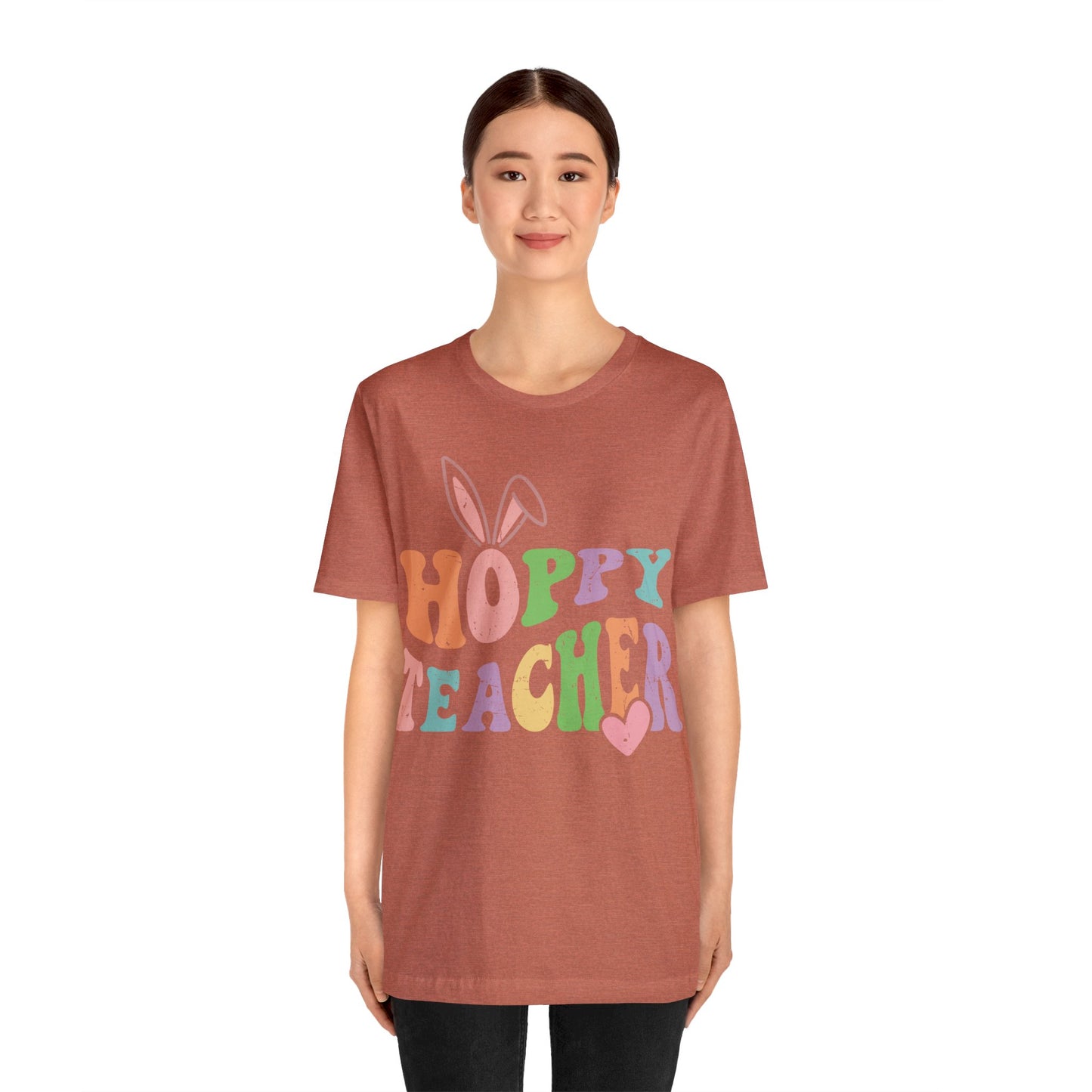 HOPPY TEACHER Unisex Jersey Short Sleeve Tee