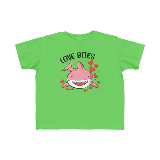 love bites! valentines day Toddler's Fine Jersey Tee