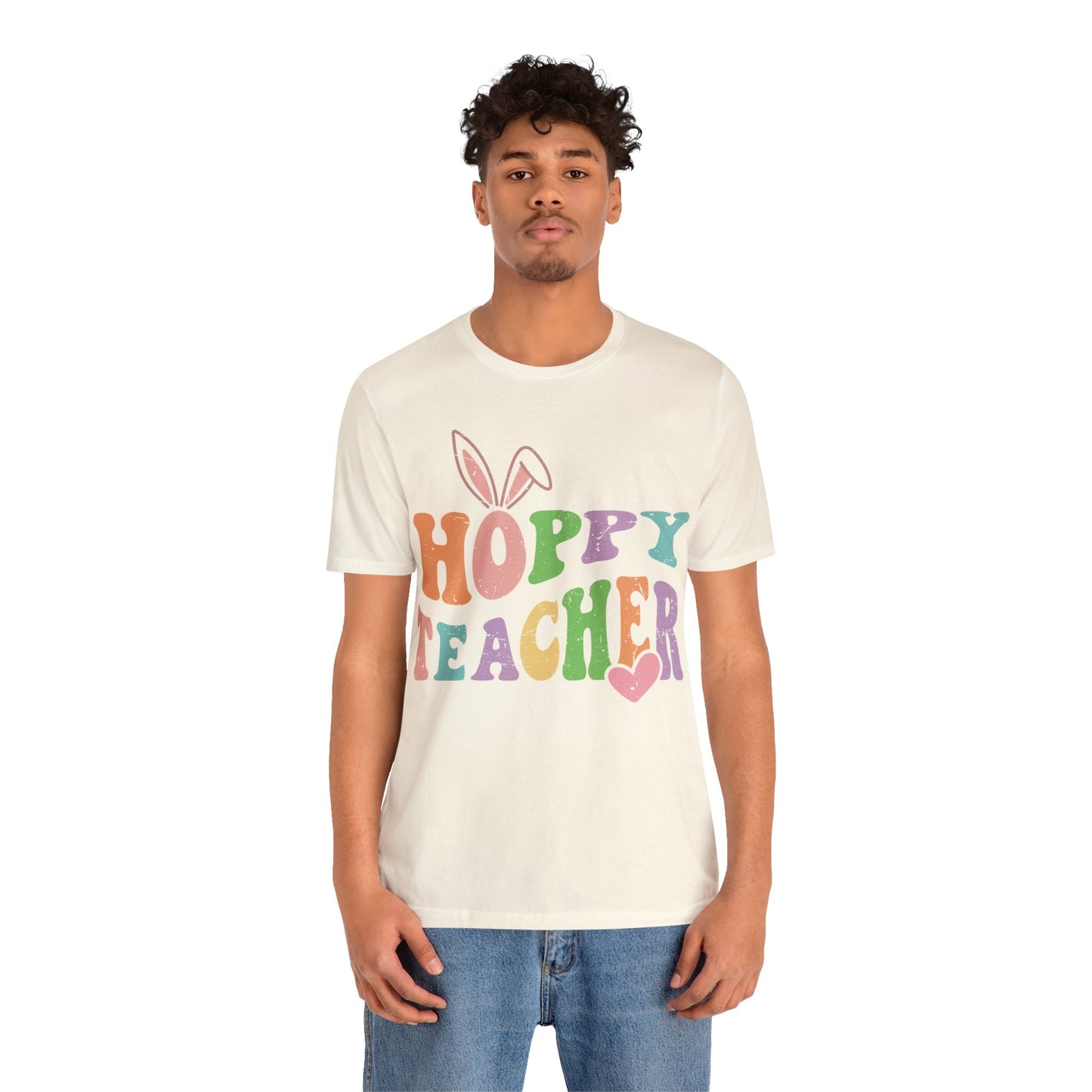 HOPPY TEACHER Unisex Jersey Short Sleeve Tee