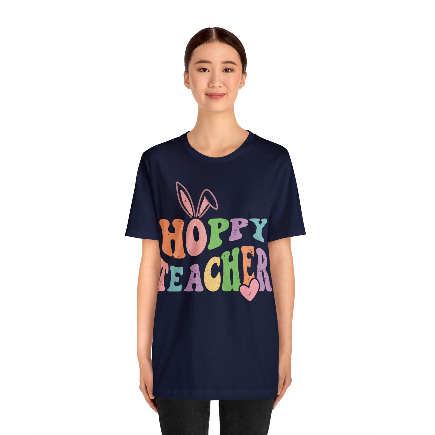 HOPPY TEACHER Unisex Jersey Short Sleeve Tee