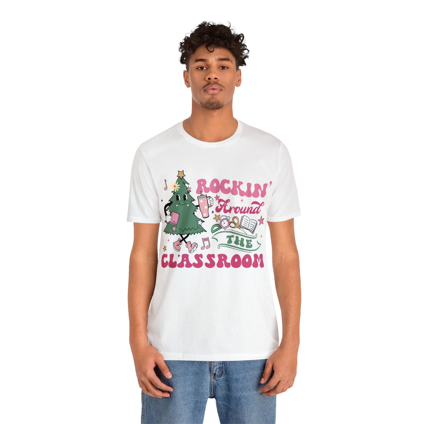 rockinh around the classroom Unisex Jersey Short Sleeve Tee