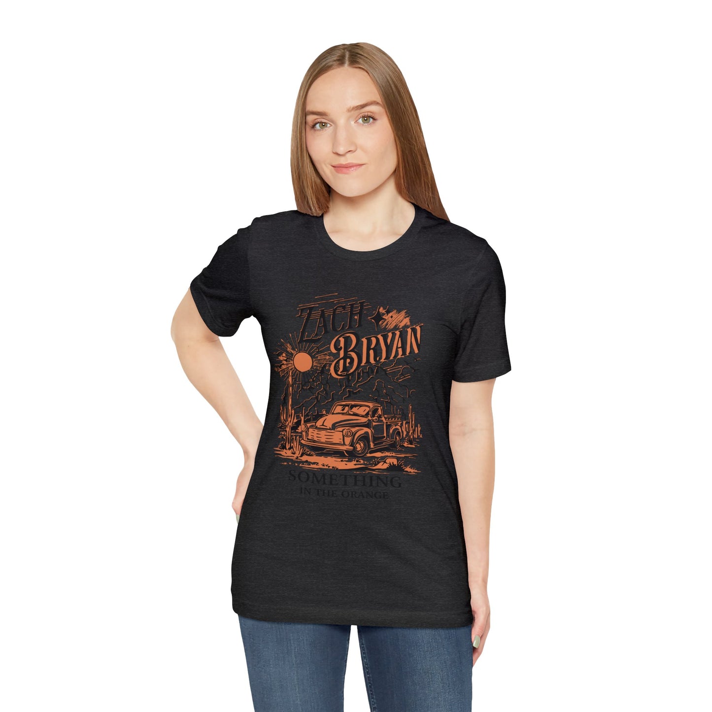 zach bryan something in the orange Unisex Jersey Short Sleeve Tee