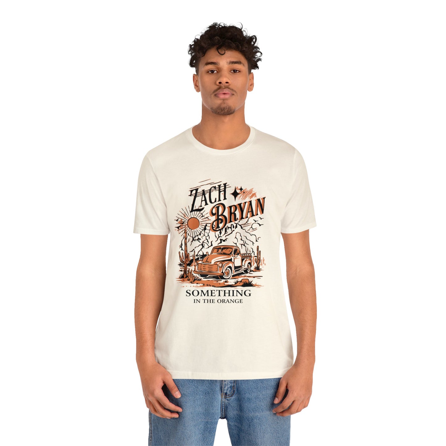zach bryan something in the orange Unisex Jersey Short Sleeve Tee