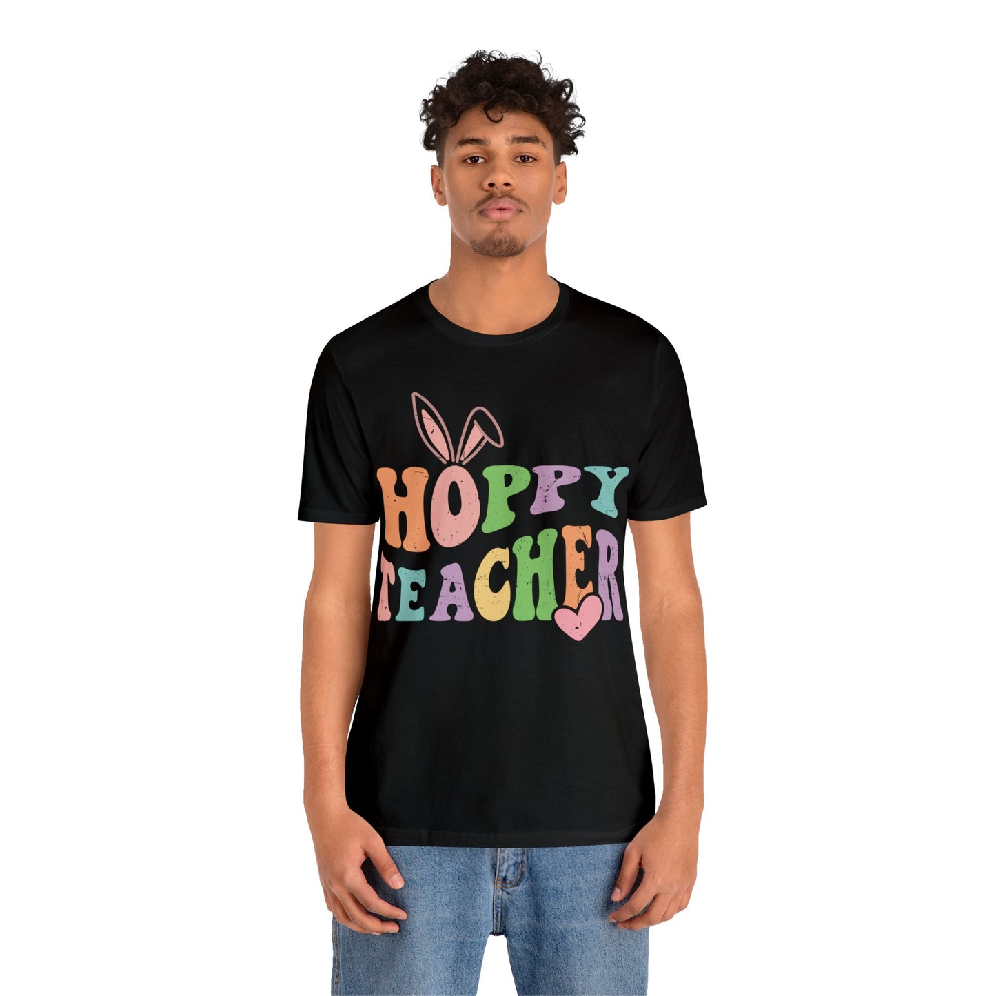 HOPPY TEACHER Unisex Jersey Short Sleeve Tee