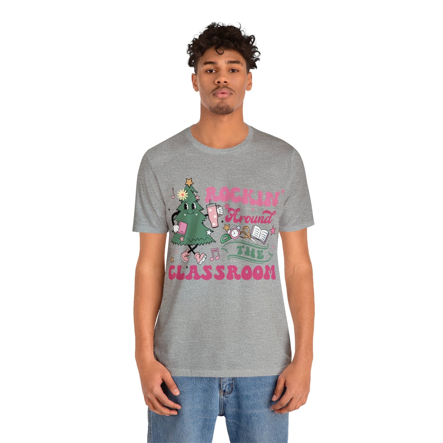 rockinh around the classroom Unisex Jersey Short Sleeve Tee