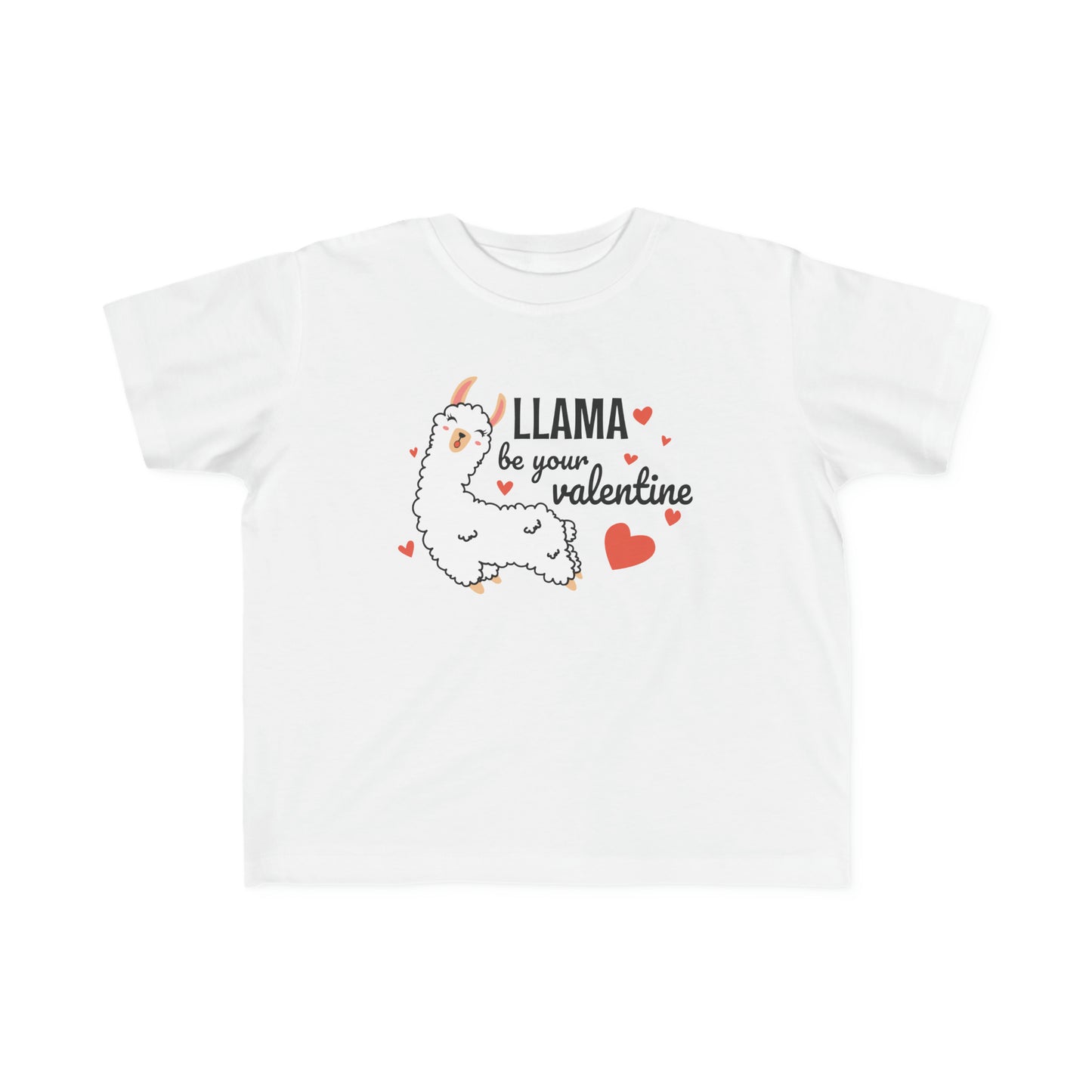 Llama be your valentine Toddler's Fine Jersey Tee