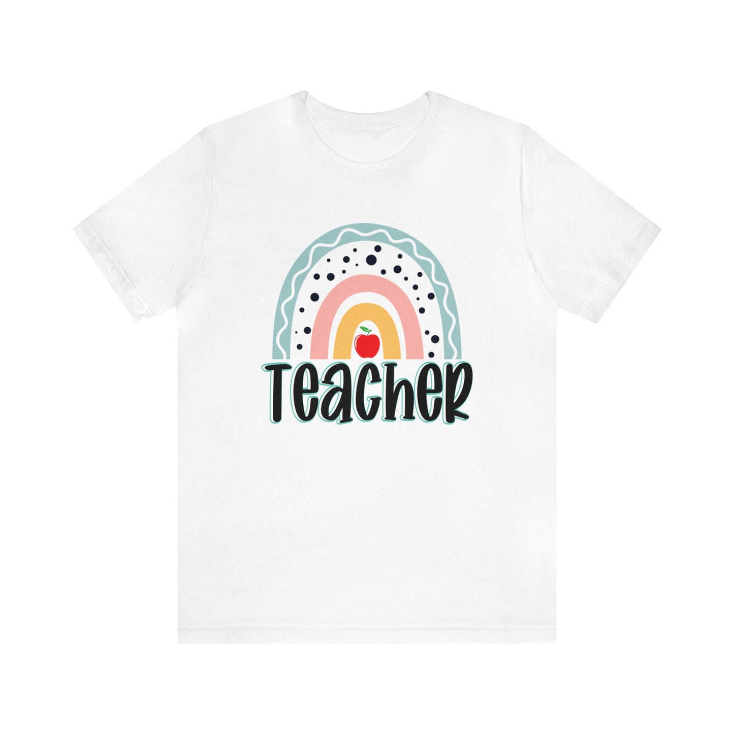 BOHO teacher rainbow Unisex Jersey Short Sleeve Tee
