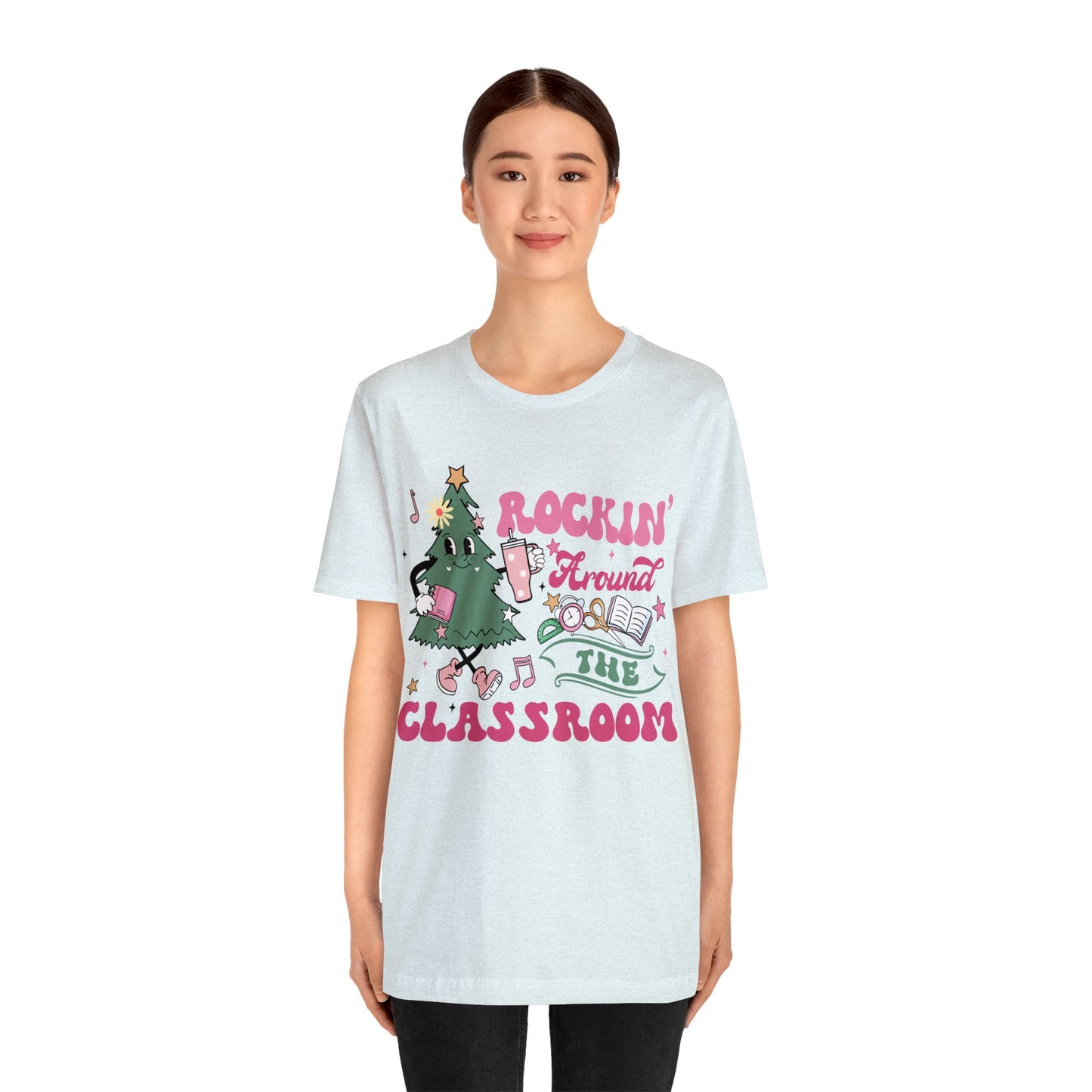 rockinh around the classroom Unisex Jersey Short Sleeve Tee