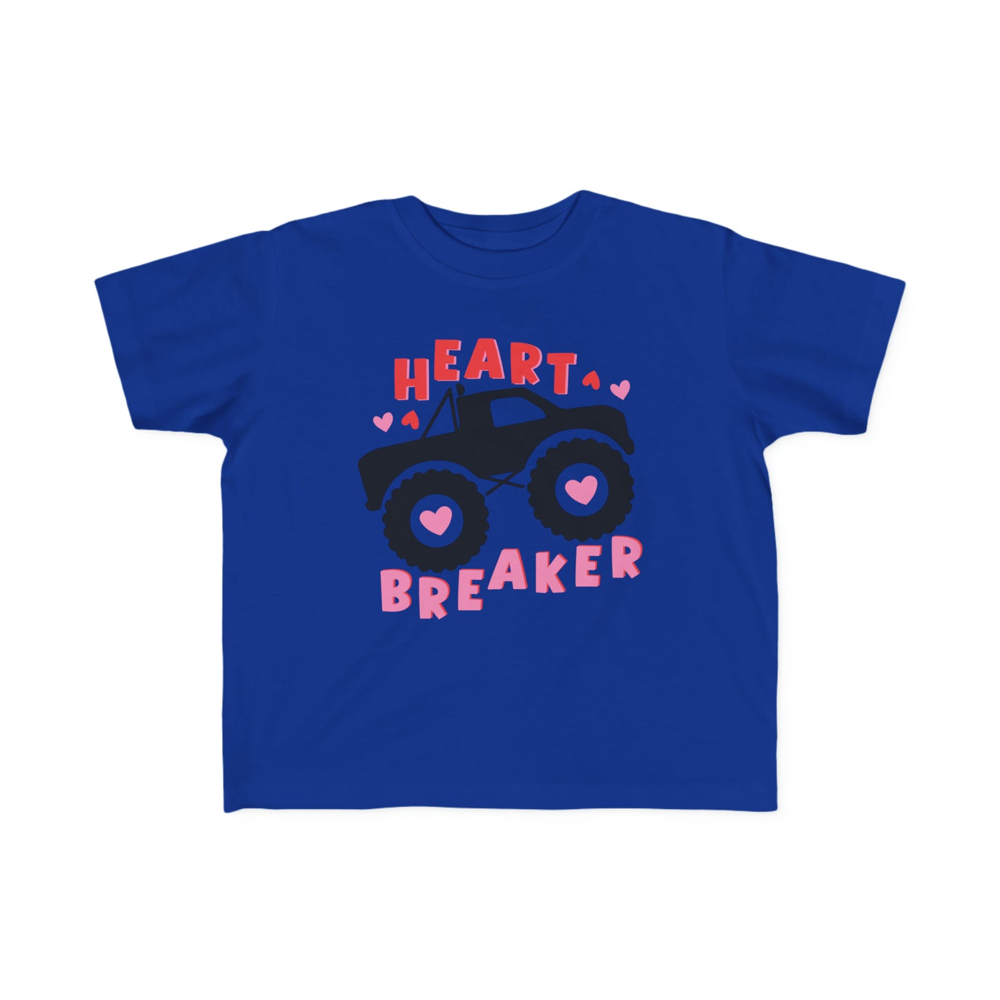 heart breaker monster truck valentines day Toddler's Fine Jersey Tee