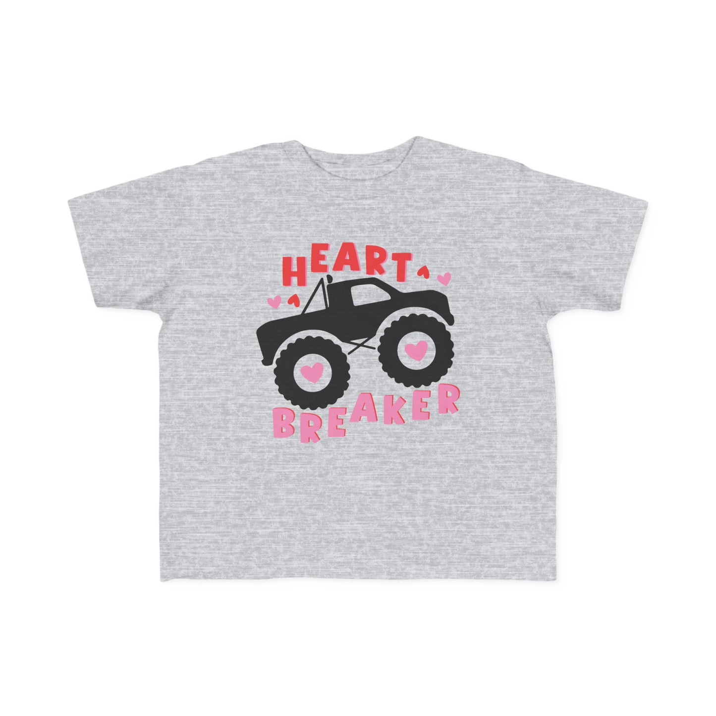 heart breaker monster truck valentines day Toddler's Fine Jersey Tee