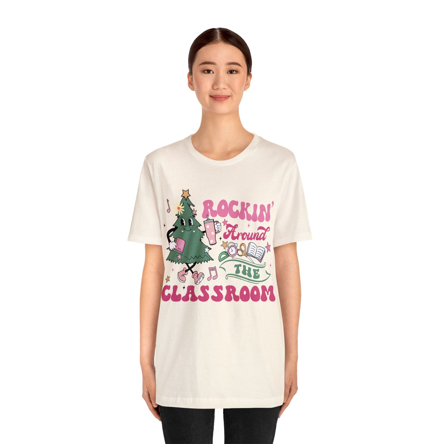 rockinh around the classroom Unisex Jersey Short Sleeve Tee