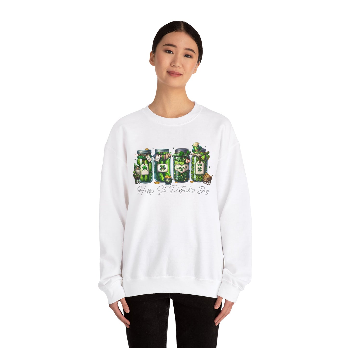 St. Patrick's Day Green Mason Jar Sweatshirt