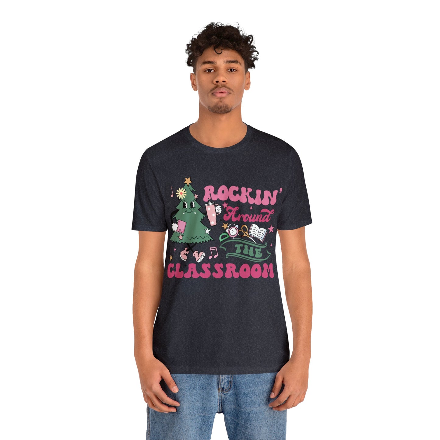 rockinh around the classroom Unisex Jersey Short Sleeve Tee