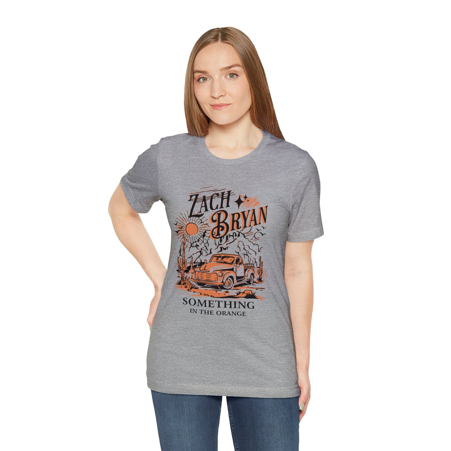 zach bryan something in the orange Unisex Jersey Short Sleeve Tee