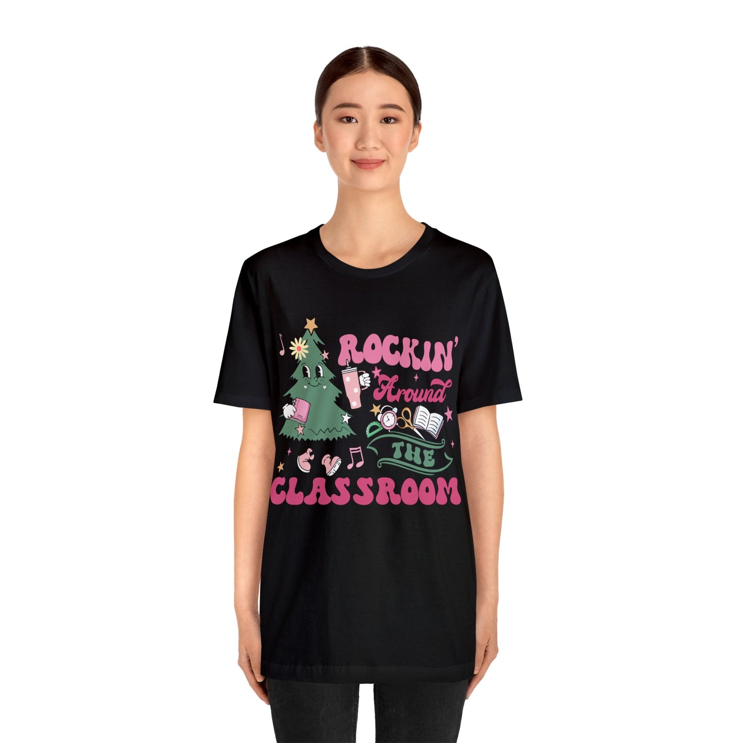 rockinh around the classroom Unisex Jersey Short Sleeve Tee