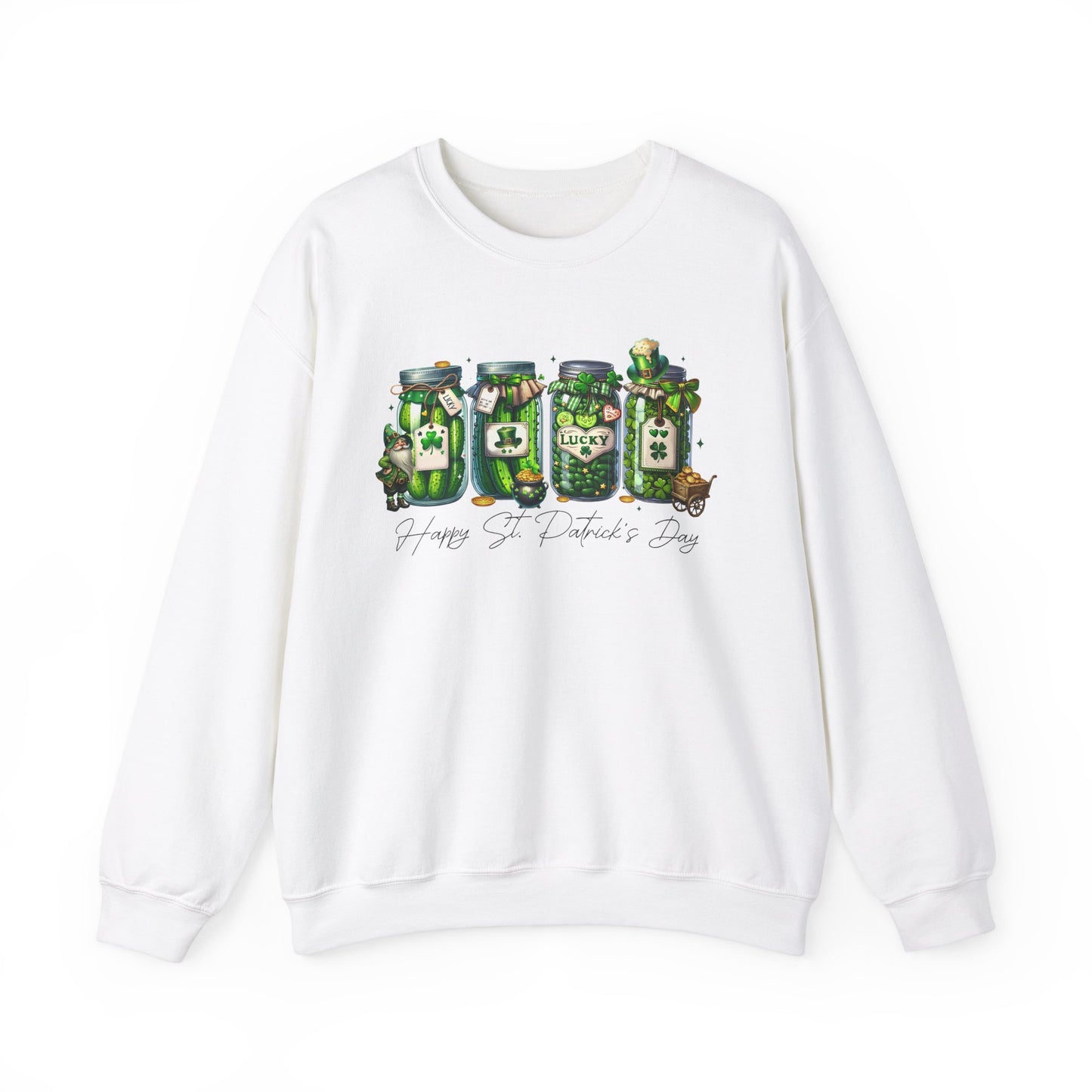 St. Patrick's Day Green Mason Jar Sweatshirt