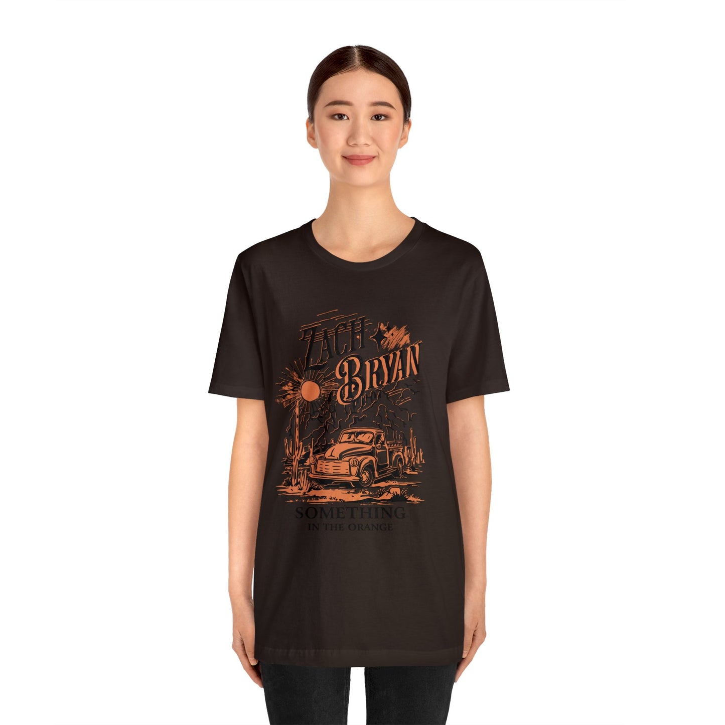 zach bryan something in the orange Unisex Jersey Short Sleeve Tee