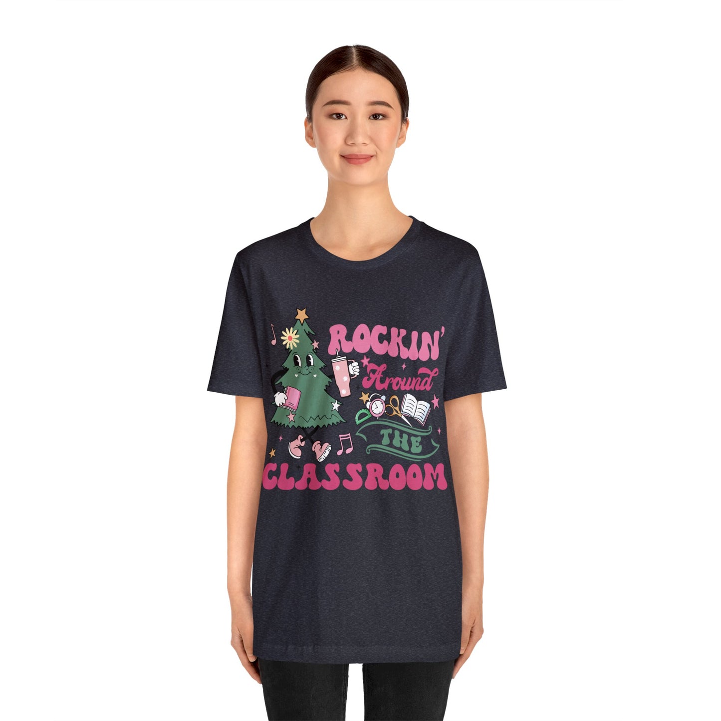 rockinh around the classroom Unisex Jersey Short Sleeve Tee