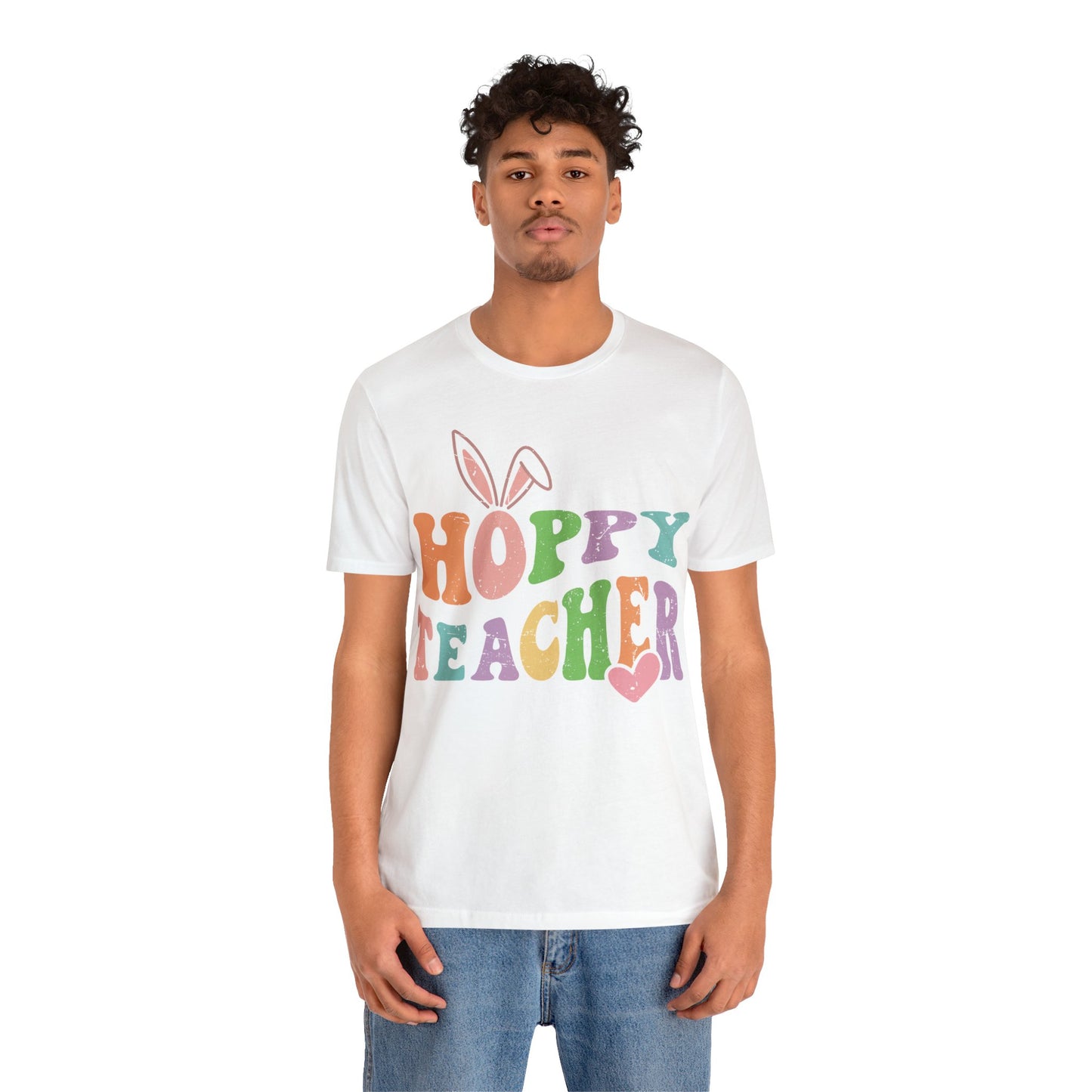 HOPPY TEACHER Unisex Jersey Short Sleeve Tee