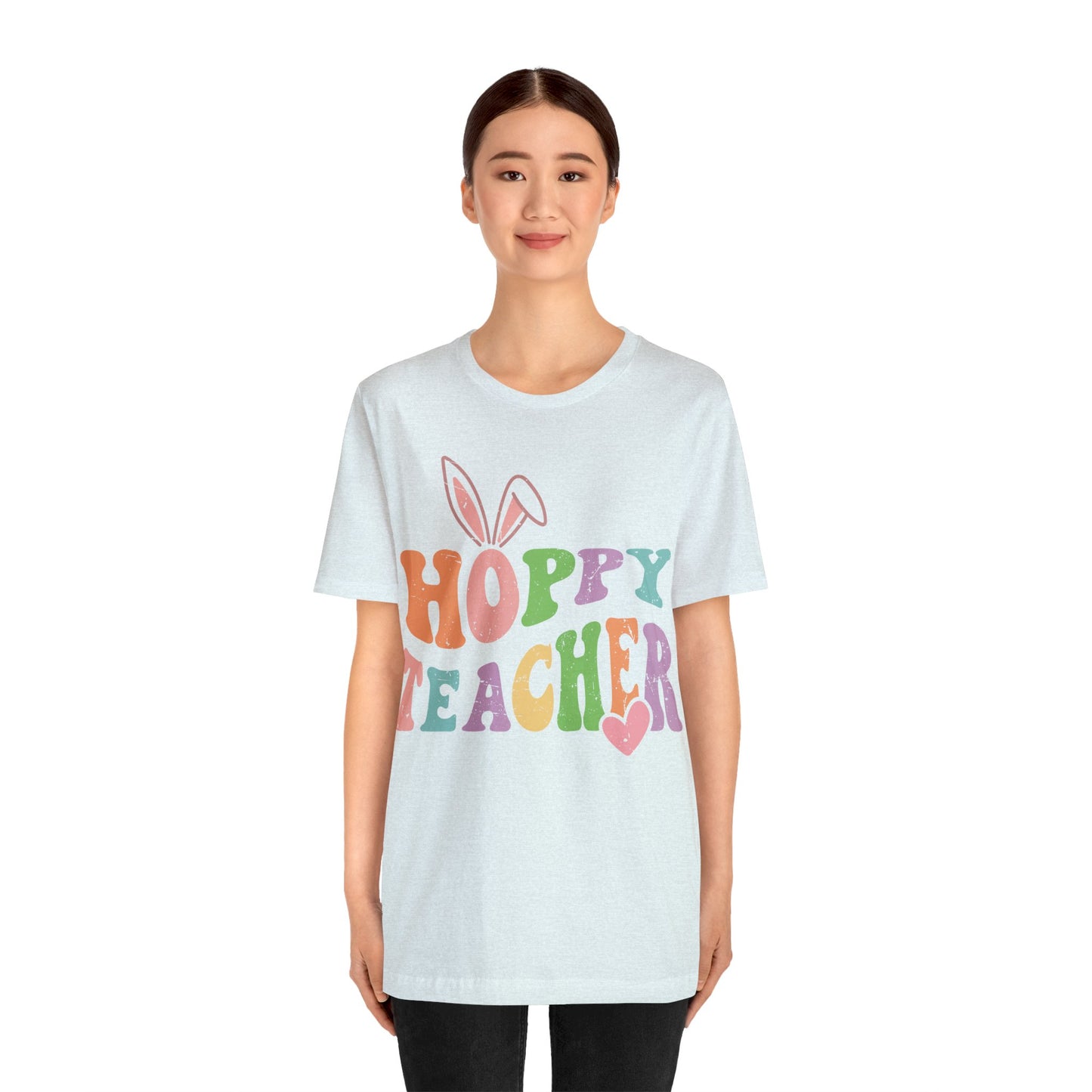 HOPPY TEACHER Unisex Jersey Short Sleeve Tee
