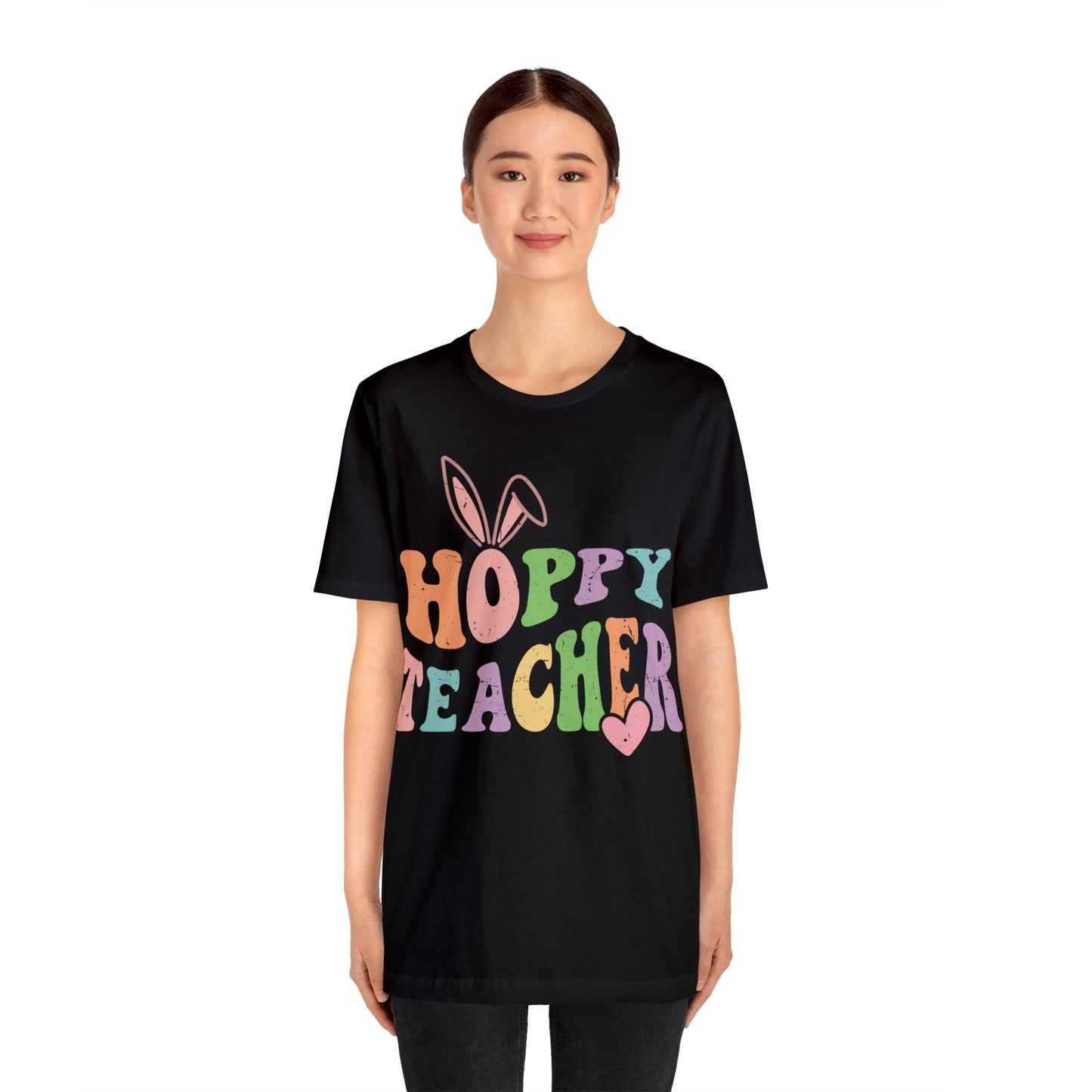 HOPPY TEACHER Unisex Jersey Short Sleeve Tee