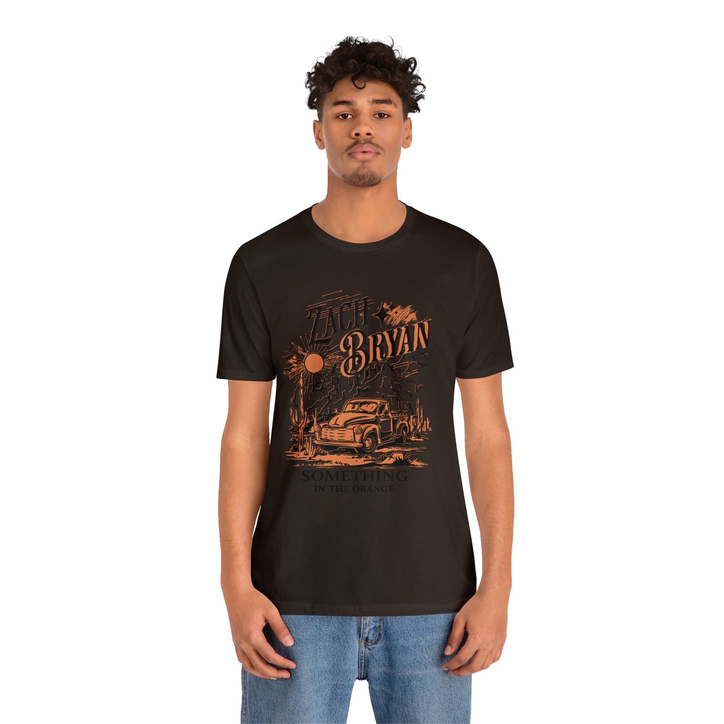 zach bryan something in the orange Unisex Jersey Short Sleeve Tee