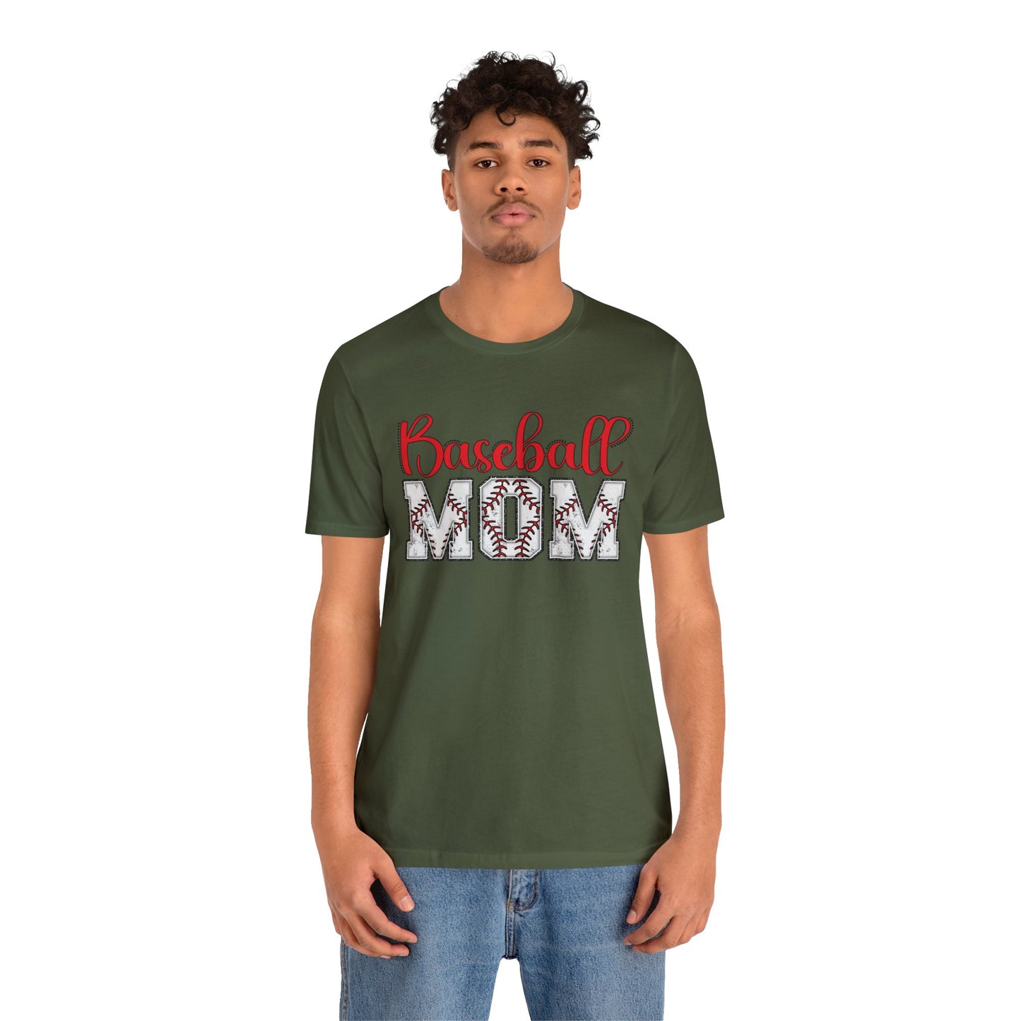 Baseball Mom Unisex Jersey Short Sleeve Tee