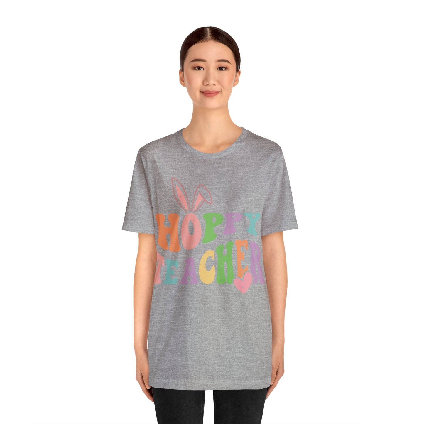 HOPPY TEACHER Unisex Jersey Short Sleeve Tee