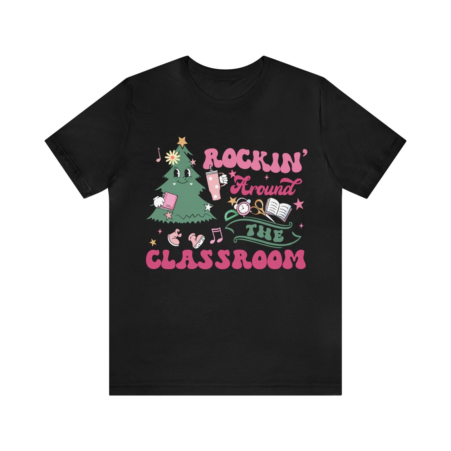 rockinh around the classroom Unisex Jersey Short Sleeve Tee