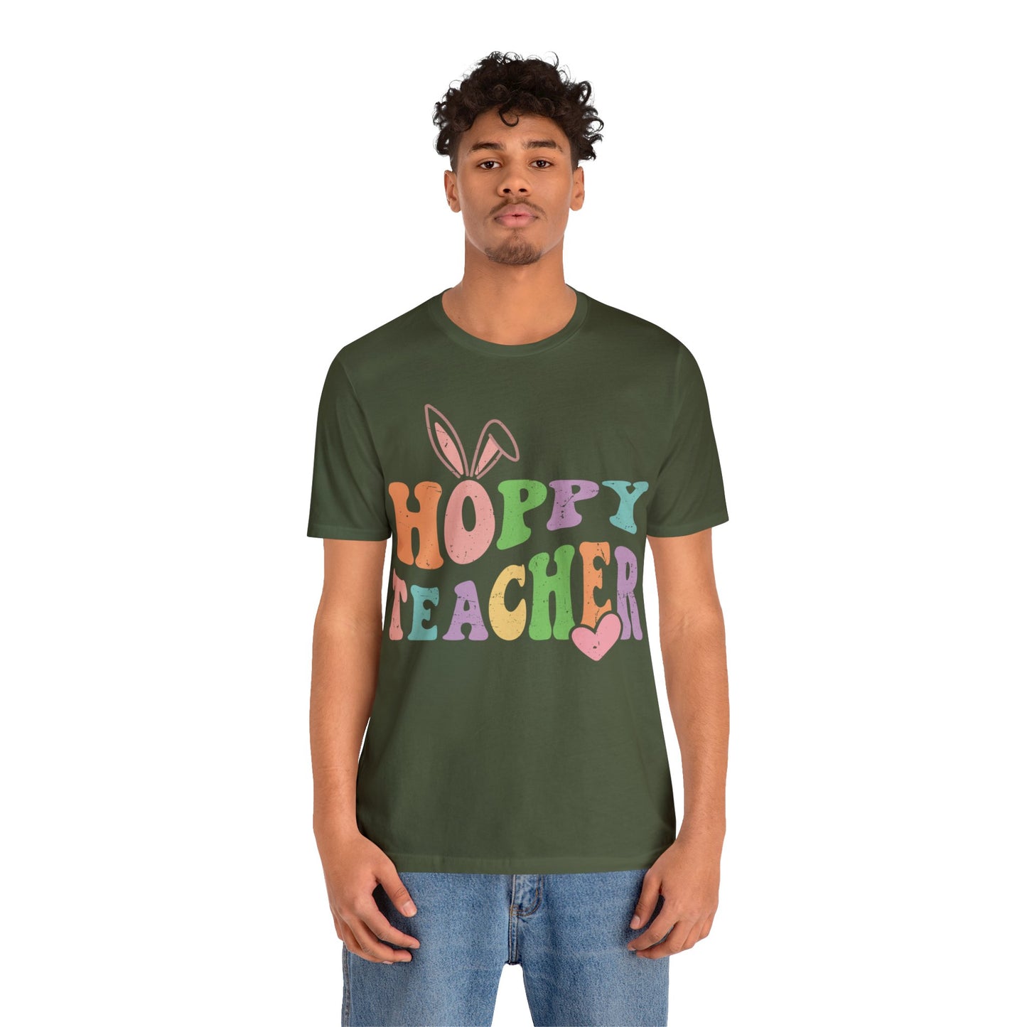 HOPPY TEACHER Unisex Jersey Short Sleeve Tee