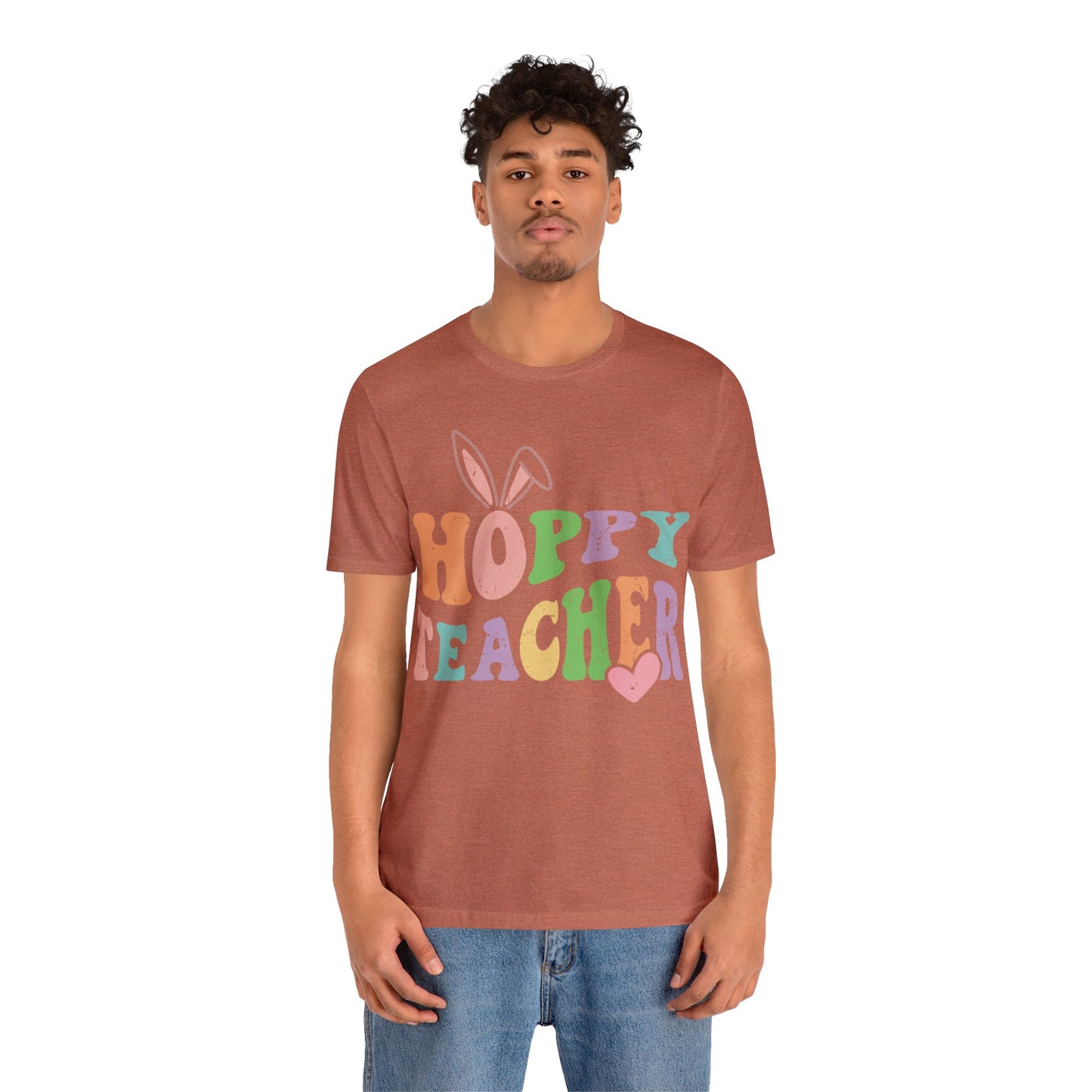 HOPPY TEACHER Unisex Jersey Short Sleeve Tee
