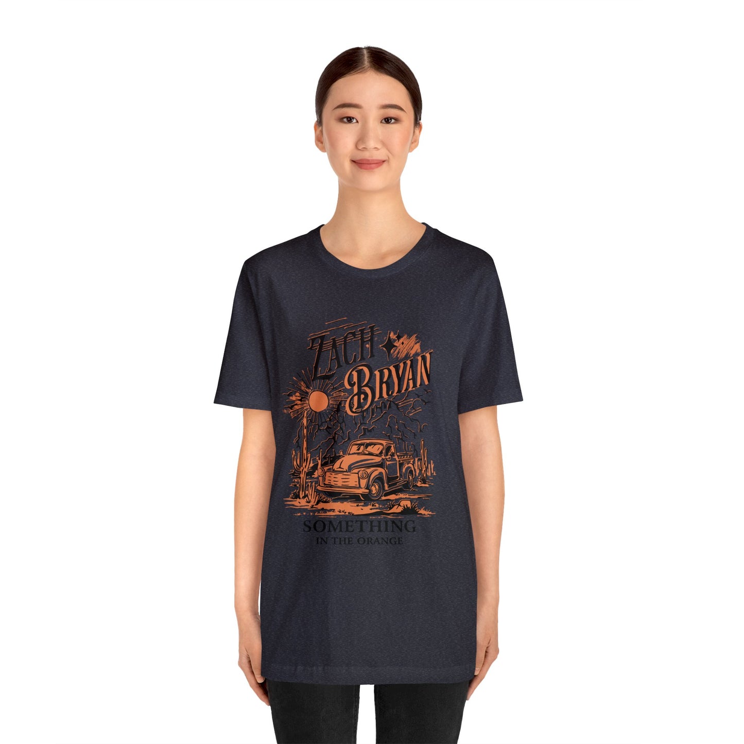 zach bryan something in the orange Unisex Jersey Short Sleeve Tee