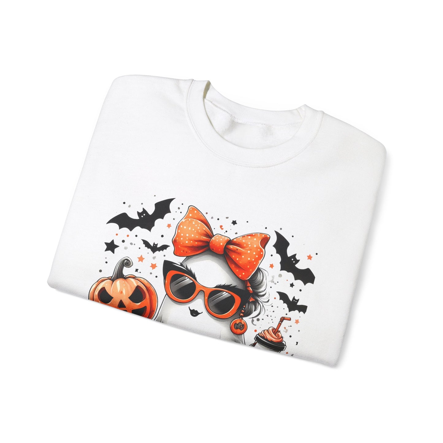 cute ghost halloween Unisex Heavy Blend™ Crewneck Sweatshirt