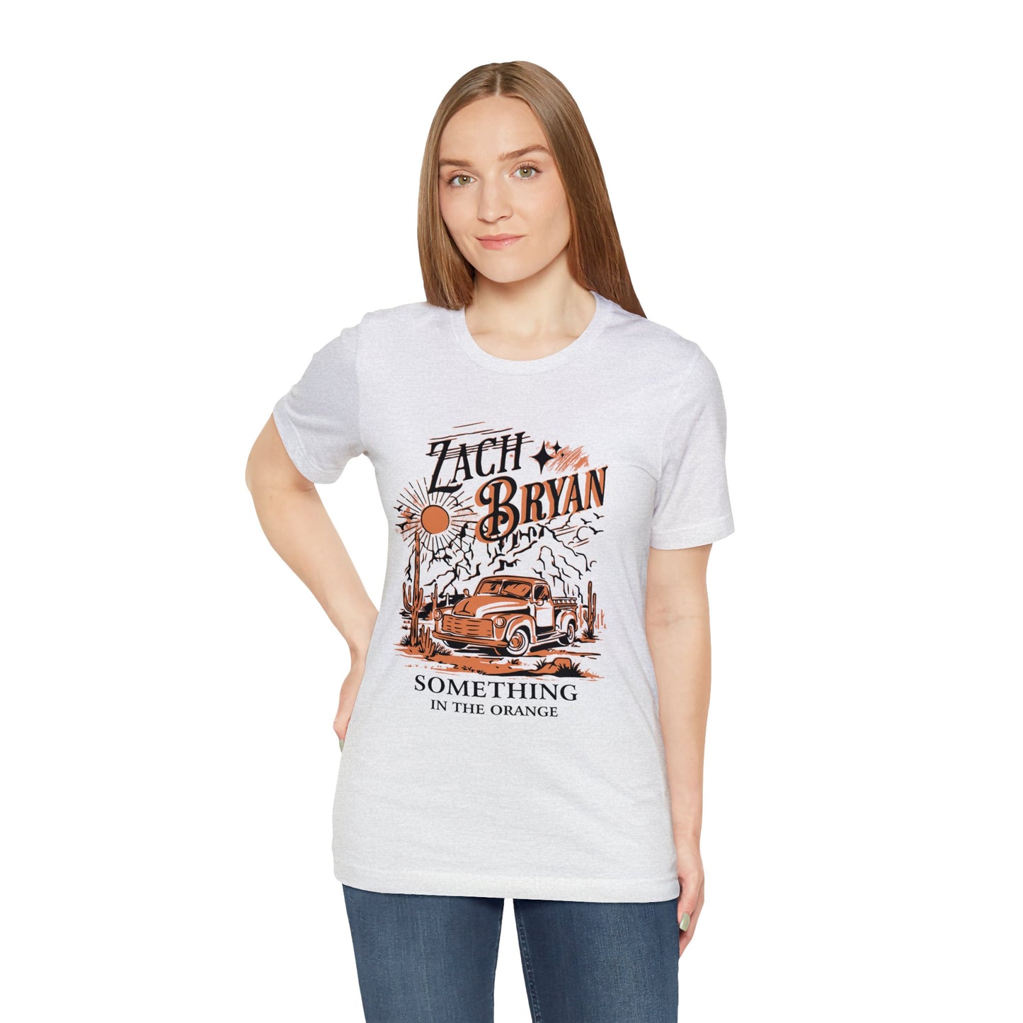 zach bryan something in the orange Unisex Jersey Short Sleeve Tee