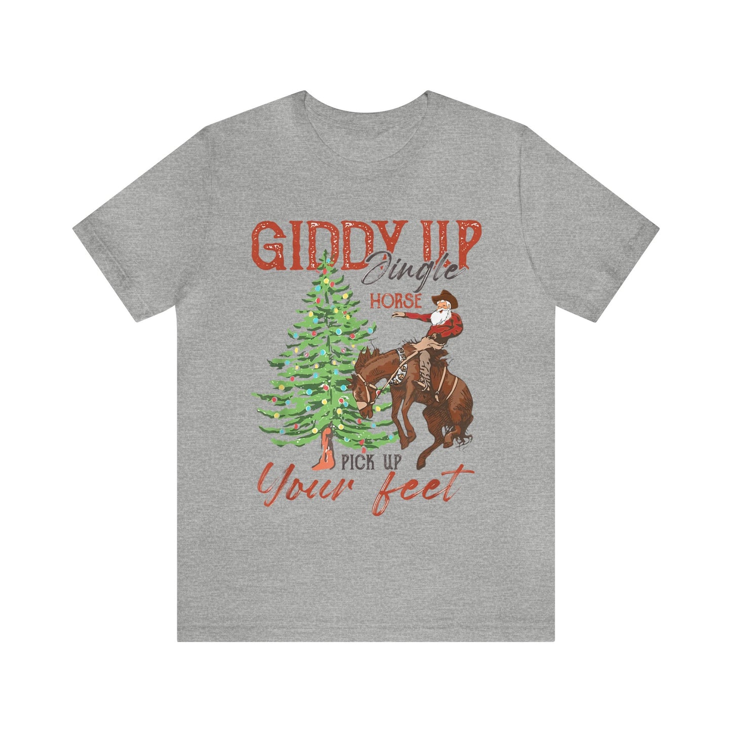 Giddy Up Jingle Horse Unisex Jersey Short Sleeve Tee