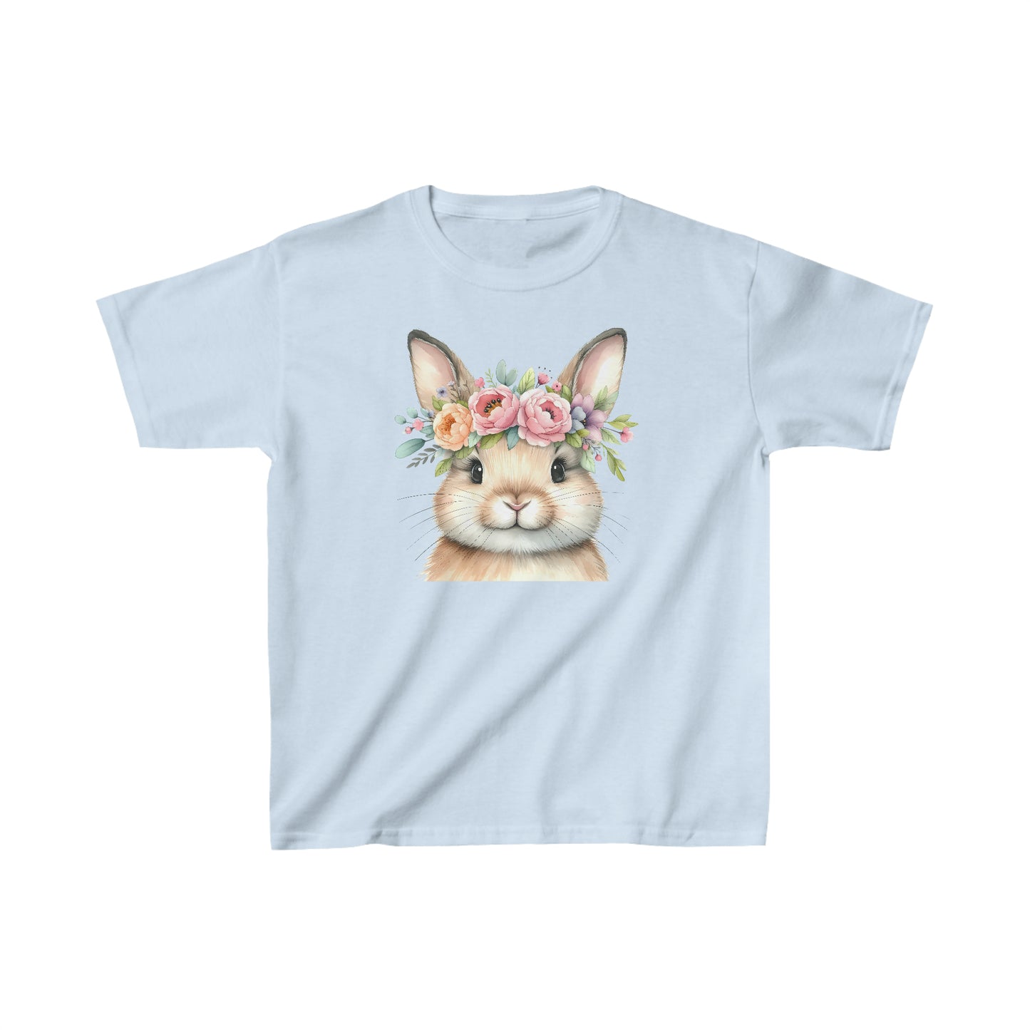 Floral Easter Bunny Shirt Kids Heavy Cotton™ Tee