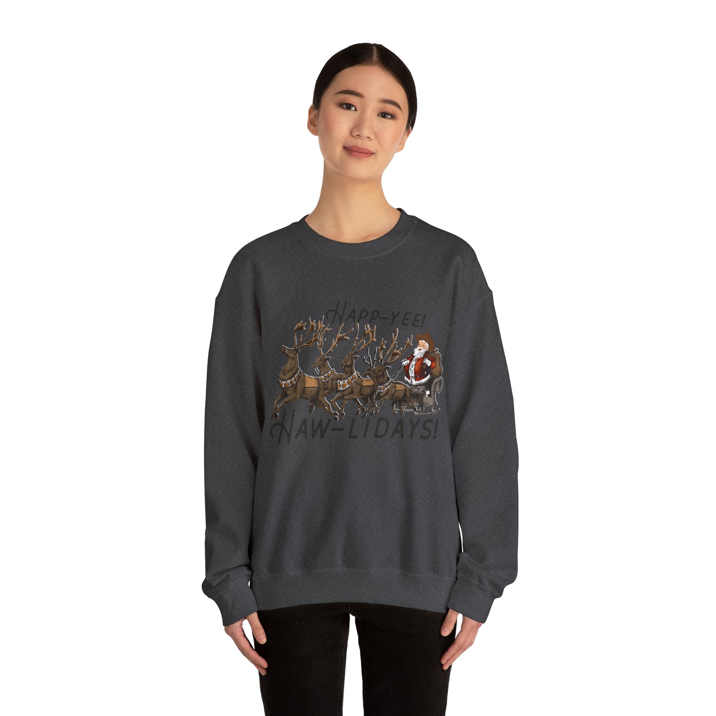 happy hawlidays! Unisex Heavy Blend™ Crewneck Sweatshirt