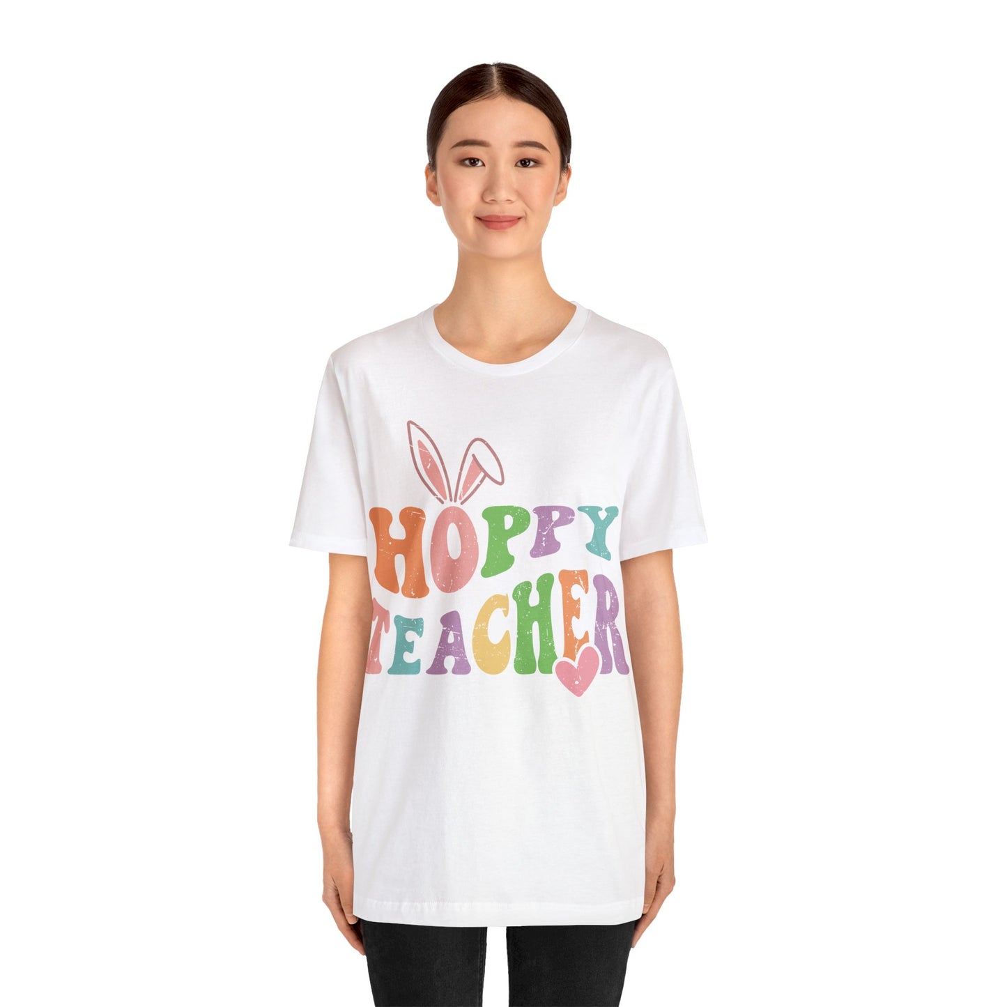 HOPPY TEACHER Unisex Jersey Short Sleeve Tee