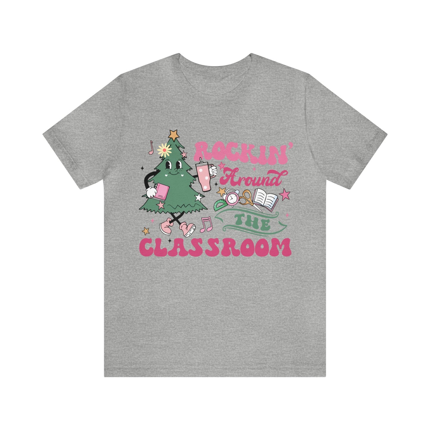 rockinh around the classroom Unisex Jersey Short Sleeve Tee