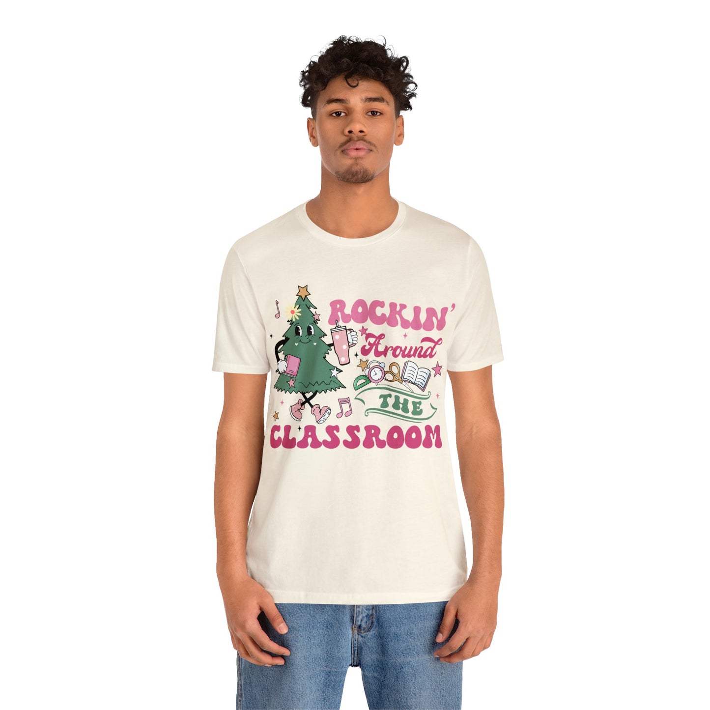 rockinh around the classroom Unisex Jersey Short Sleeve Tee