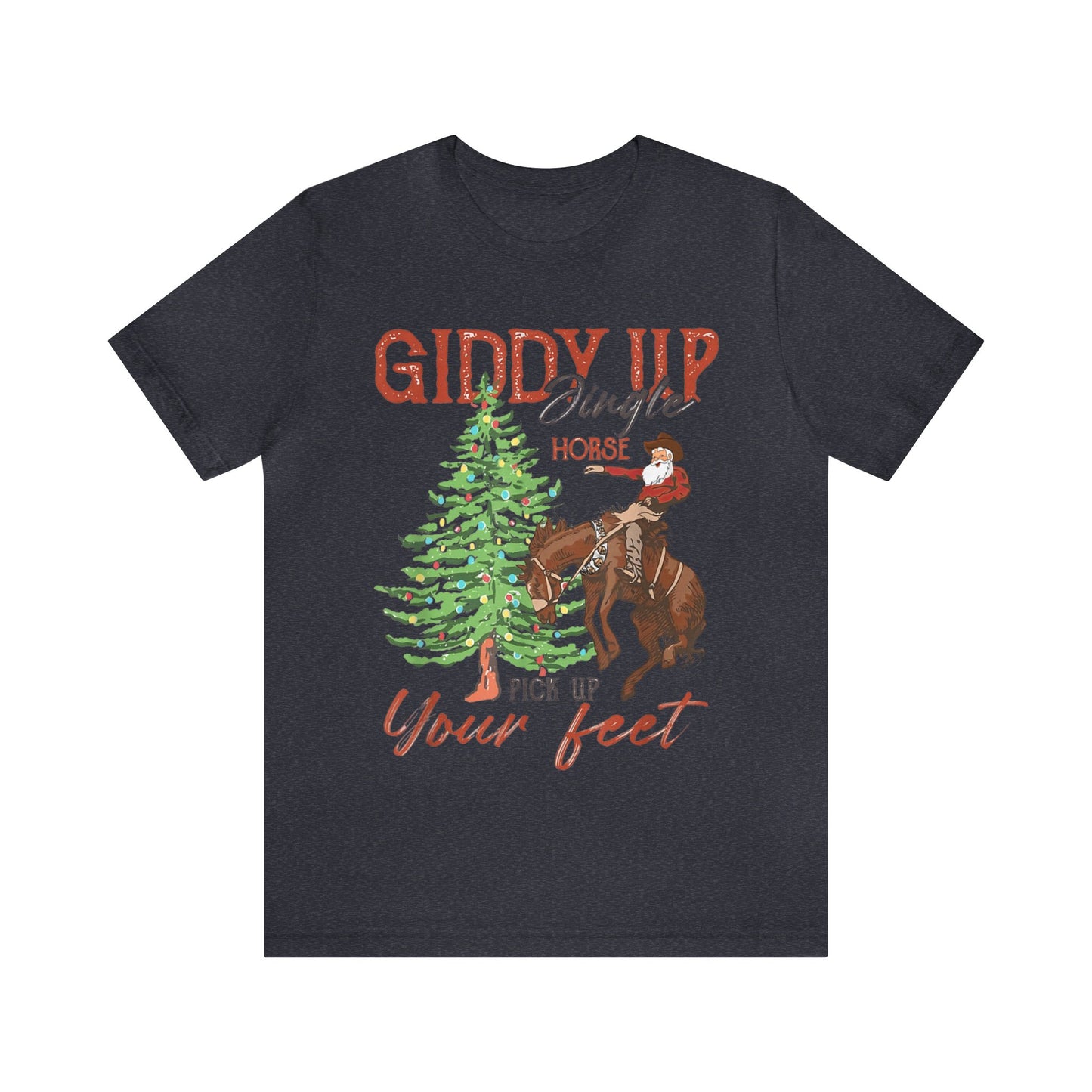 Giddy Up Jingle Horse Unisex Jersey Short Sleeve Tee