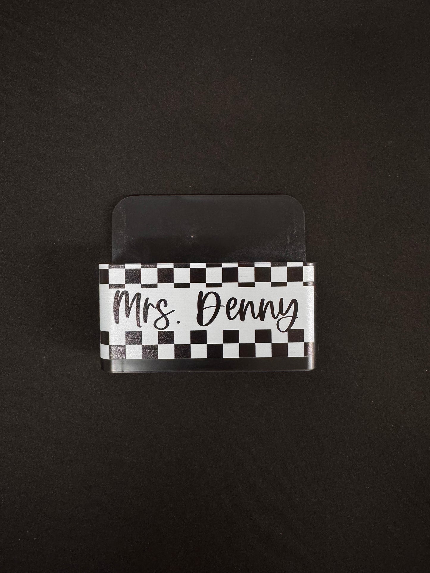 Checker print custom teacher name bundle