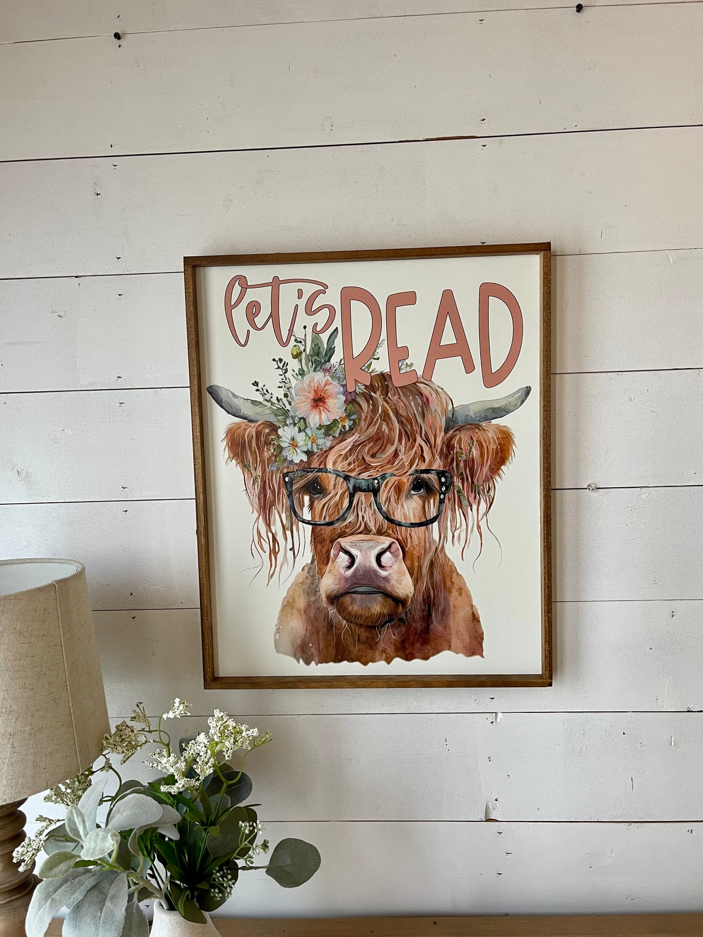 Watercolor Floral Highland Cow Classroom Bundle