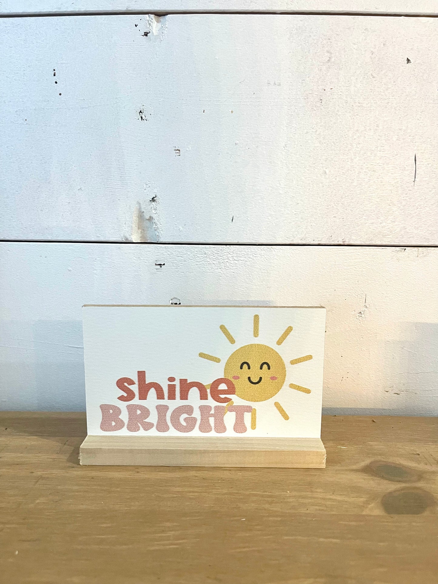 boho classroom sayings small wooden desk sign cards wood stand attendance shine bright make today count