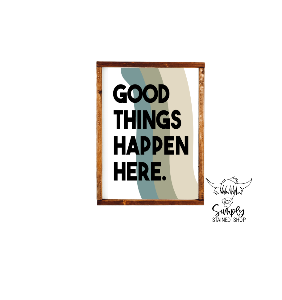 good things happen here Classroom Wood Sign; Teacher signClassroom Wood Sign; Teacher sign