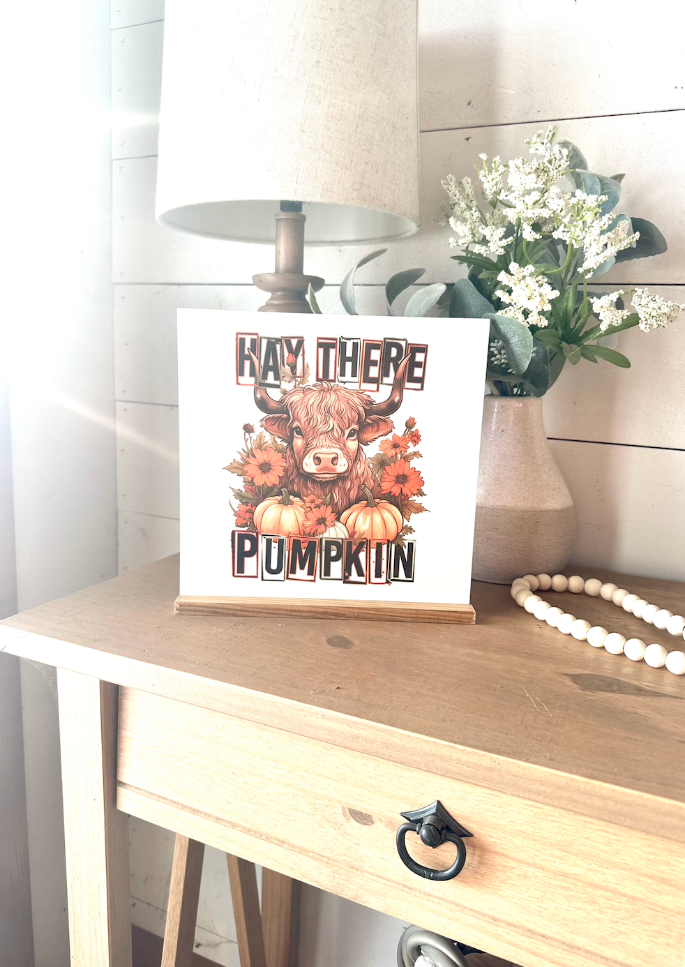 Hay there pumpkin highland fall 2023 new wood sign