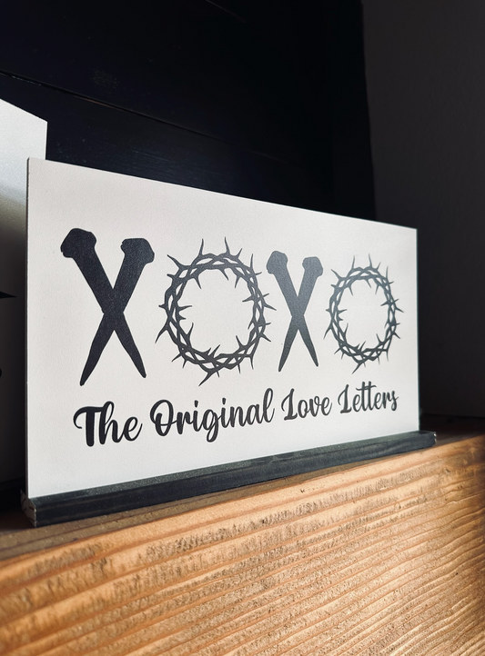 Easter 2024 Religious wood sign shelf sitter